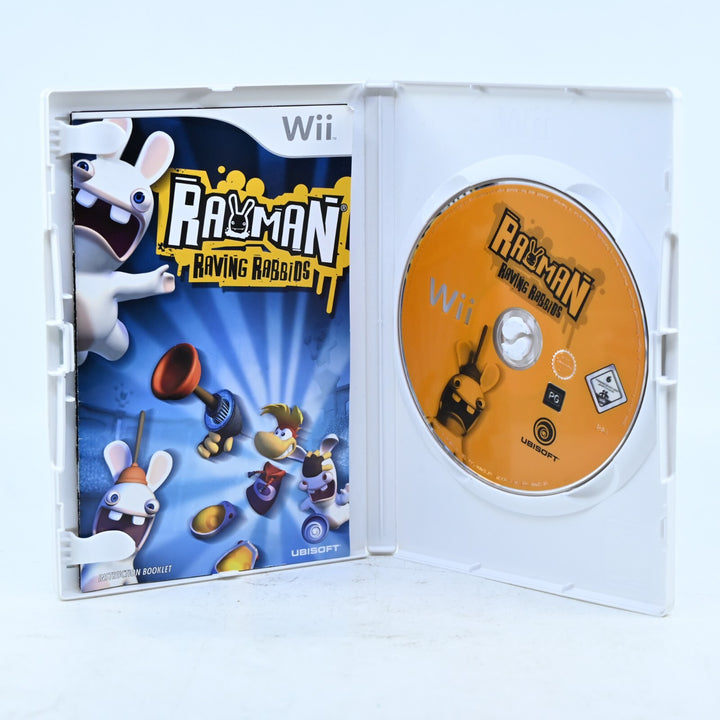 Rayman Raving Rabbids - Nintendo Wii Game + Manual - PAL - MINT DISC!