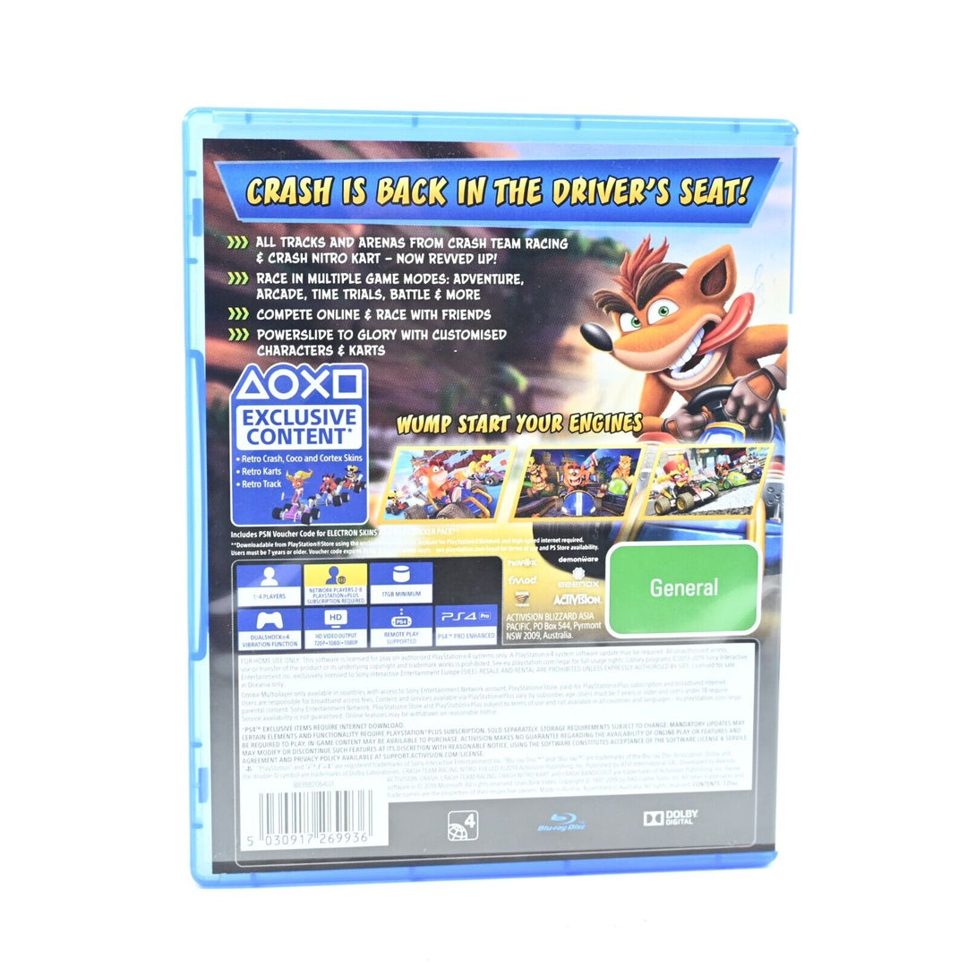 CTR Crash Team Racing Nitro Fueled - Sony Playstation 4 / PS4 Game - FREE POST!