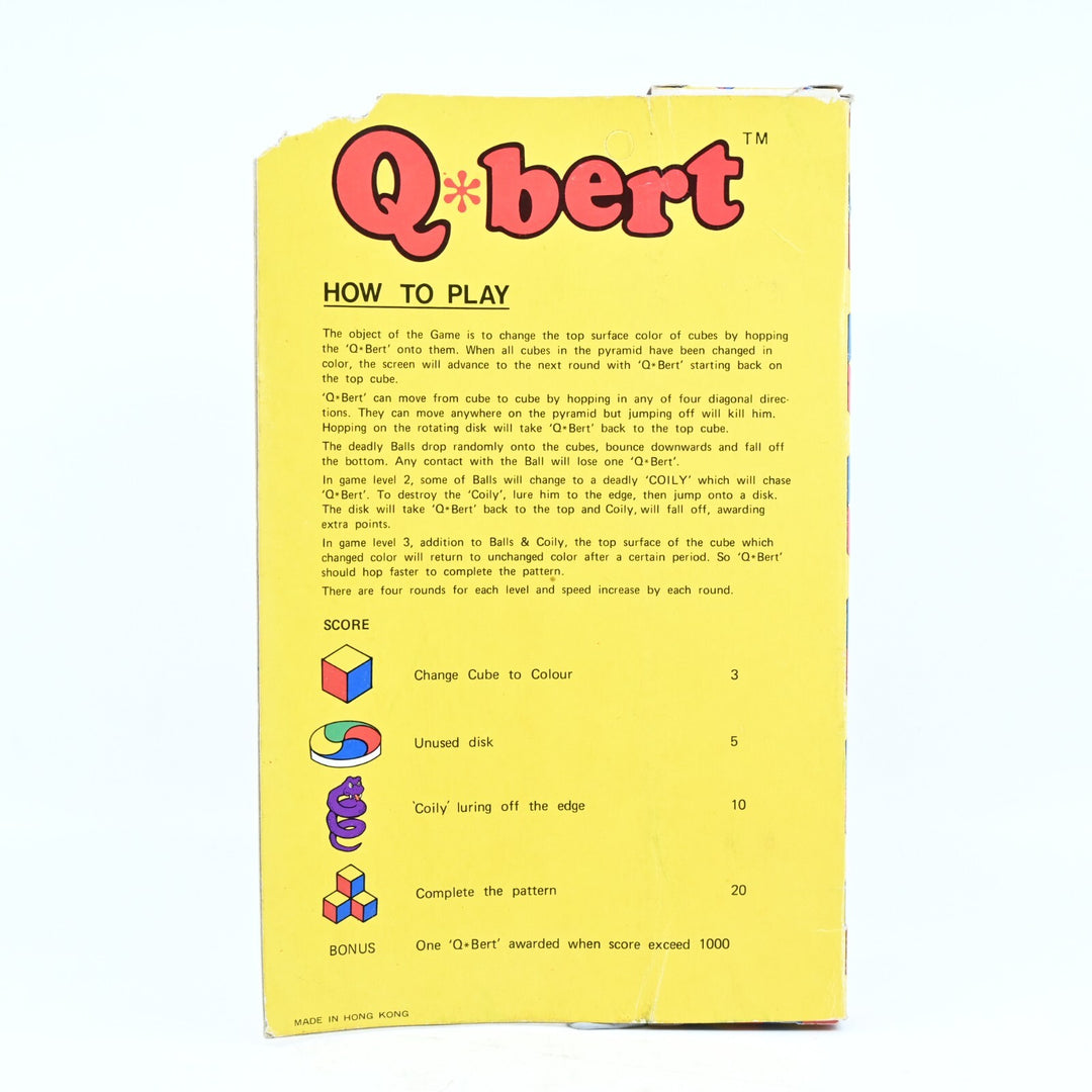 Q-Bert - Game Watch by Halion - In-Box - NOT WORKING