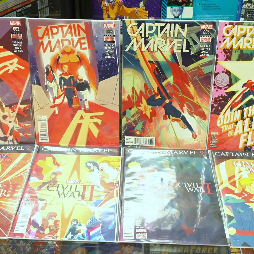 Captain Marvel - Complete Set 1-10 - Key! Civil War II - Fazekas - Marvel Comics