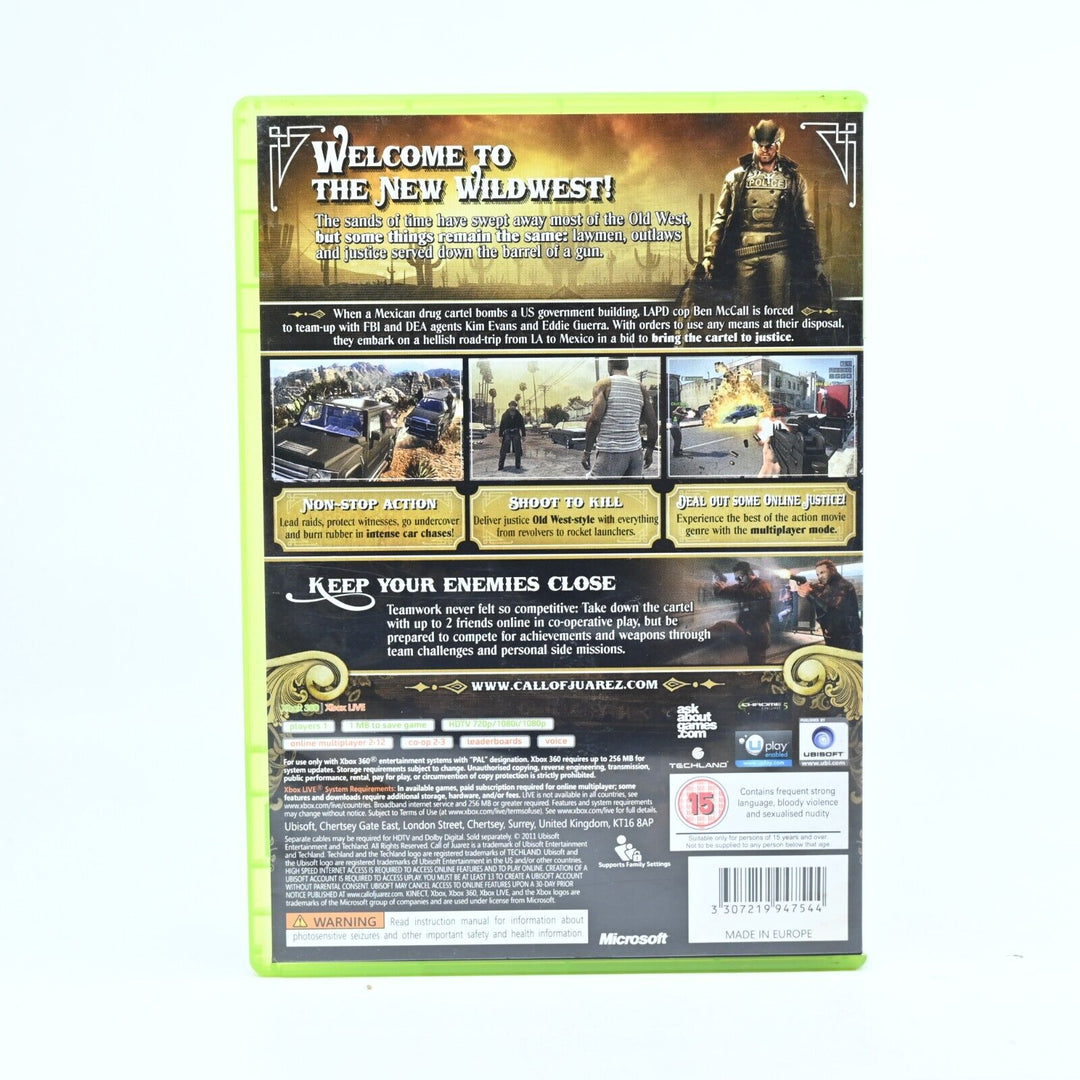 Call of Juarez: The Cartel - Xbox 360 Game + Manual - PAL - MINT DISC!