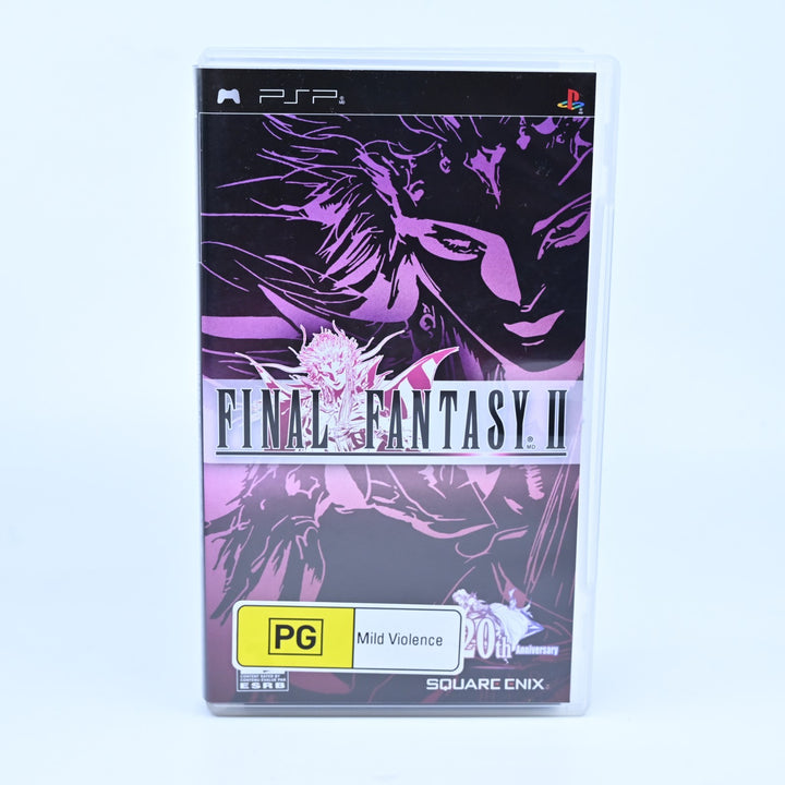 Final Fantasy II 2 20th Anniversary - Sony PSP Game + Manual - FREE POST!
