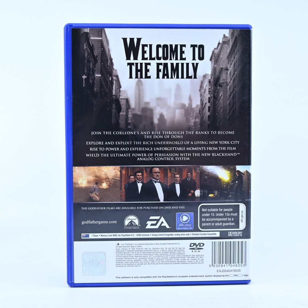The Godfather - Sony Playstation 2 / PS2 Game + Manual - PAL - MINT DISC!