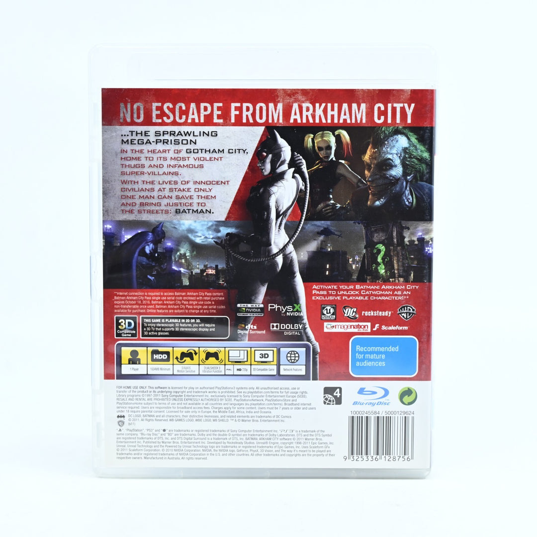 Batman Arkham City - Lenticular Holographic Cover - Sony Playstation 3/ PS3 Game