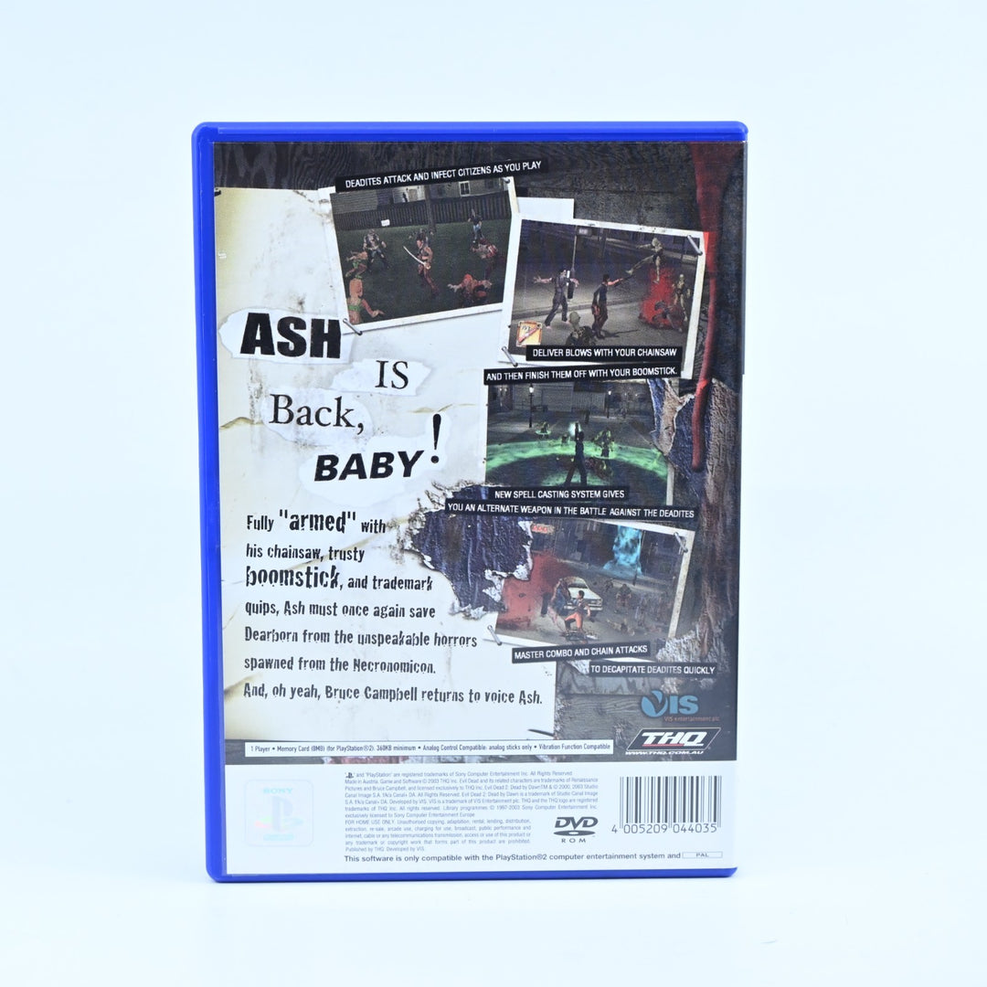 Evil Dead: Fistful of Boomstick - Sony Playstation 2 / PS2 + Manual - MINT DISC