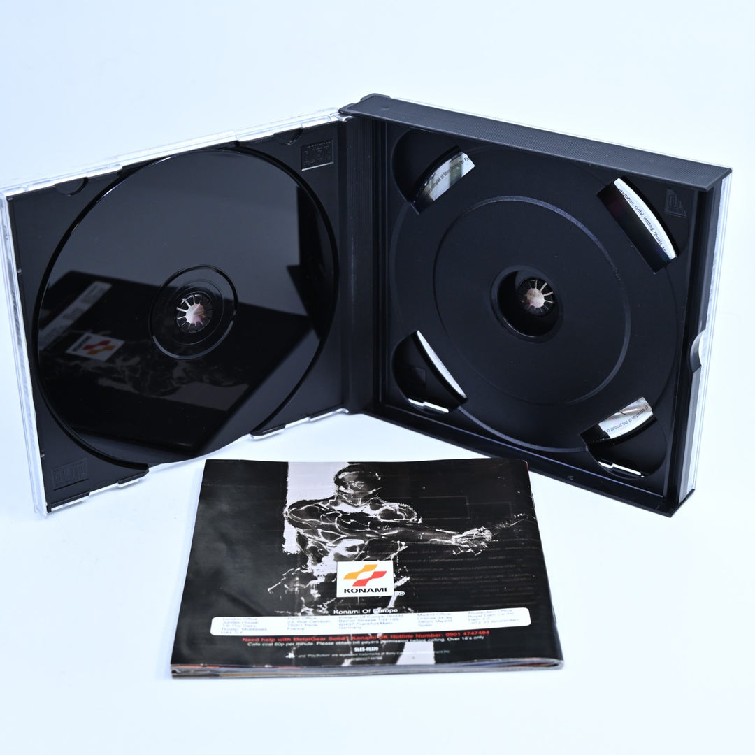 Metal Gear Solid - Sony Playstation 1 / PS1 Game + Manual - PAL - MINT DISC!