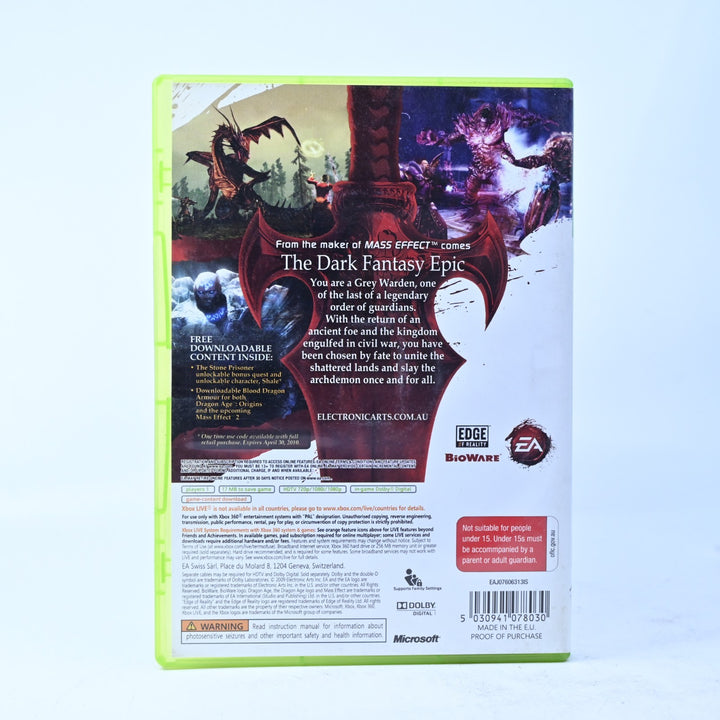 Dragon Age: Origins - Xbox 360 Game + Manual - PAL - MINT DISC!