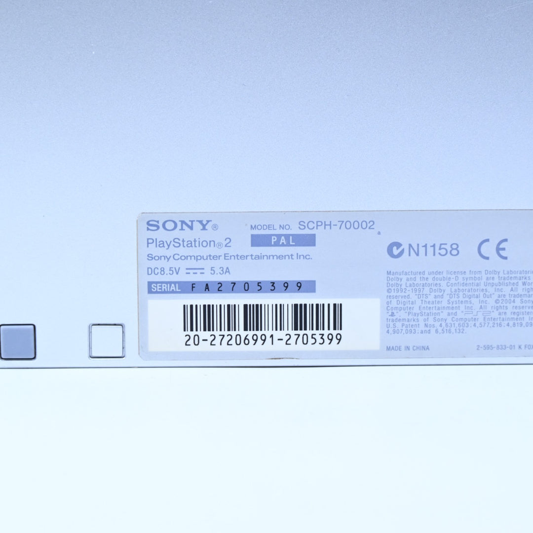 Silver Sony Playstation 2 / PS2 Slim Boxed Console - AUS PAL - FREE POST!