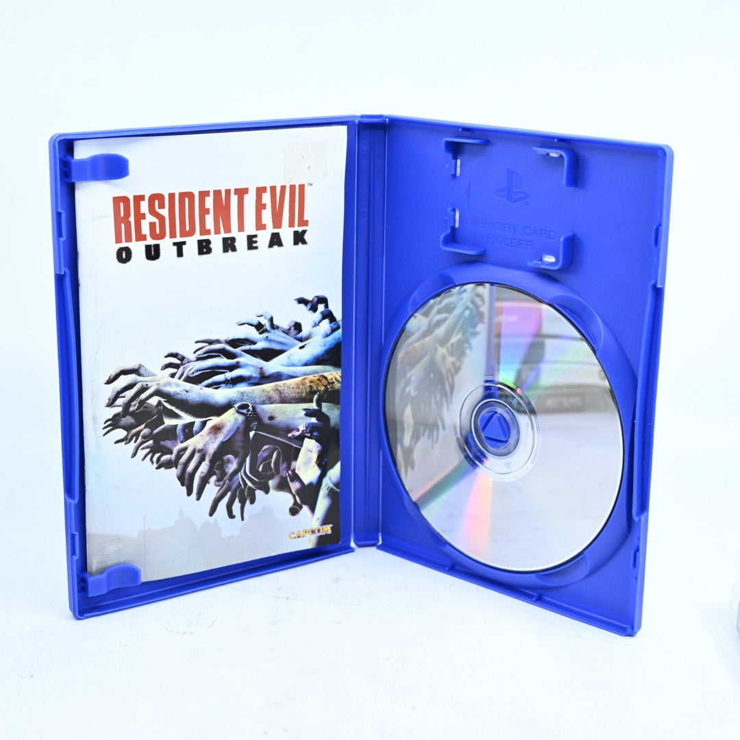 Resident Evil Outbreak - Sony Playstation 2 / PS2 Game + Manual - PAL