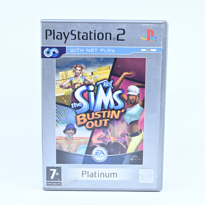 The Sims Bustin' Out - Sony Playstation 2 / PS2 Game + Manual - PAL - MINT DISC!