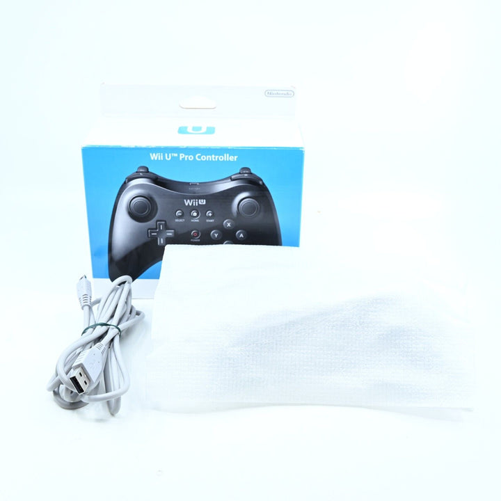 Black Wii U Pro Controller - Nintendo Wii U Accessory - PAL - FREE POST!