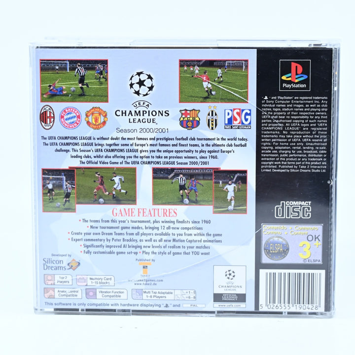 UEFA Champions League 2000/2001 - Sony Playstation 1 / PS1 Game + Manual