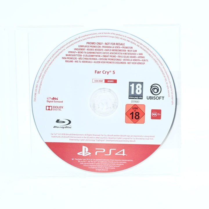 Far Cry 5 - Promo Disc - Sony Playstation 4 / PS4 Game - Disc Only - MINT DISC!