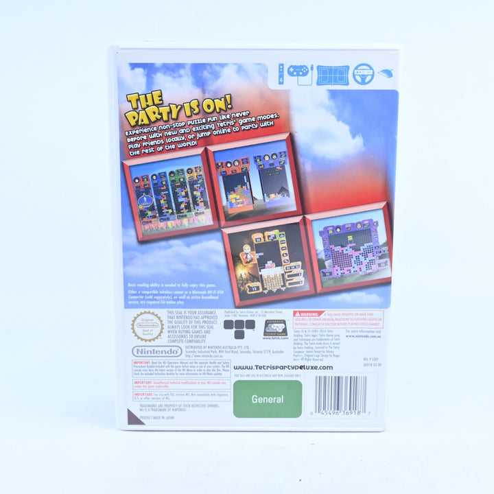 Tetris Party Deluxe - Nintendo Wii Game + Manual - PAL - MINT DISC!