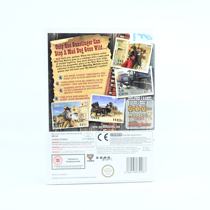 Mad Dog McCree: Gunslinger Pack - Nintendo Wii Game + Manual - NEAR MINT DISC!