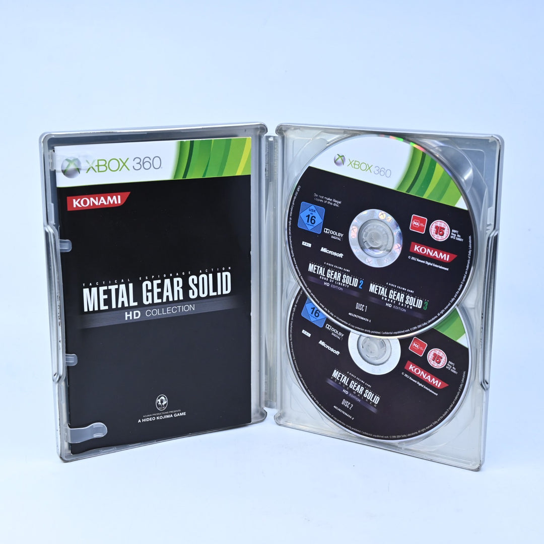 Metal Gear Solid HD Collection - Steelbook - Xbox 360 Game + Manual - PAL