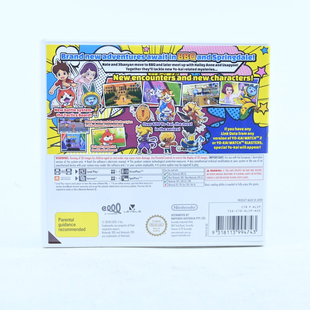 Yo-Kai Watch 3 - Nintendo 3DS Game - PAL + Manual - FREE POST!