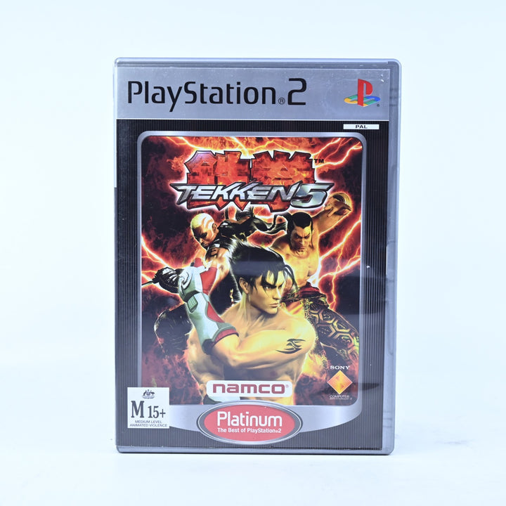 Tekken 5 - Sony Playstation 2 / PS2 Game + Manual - PAL - MINT DISC!