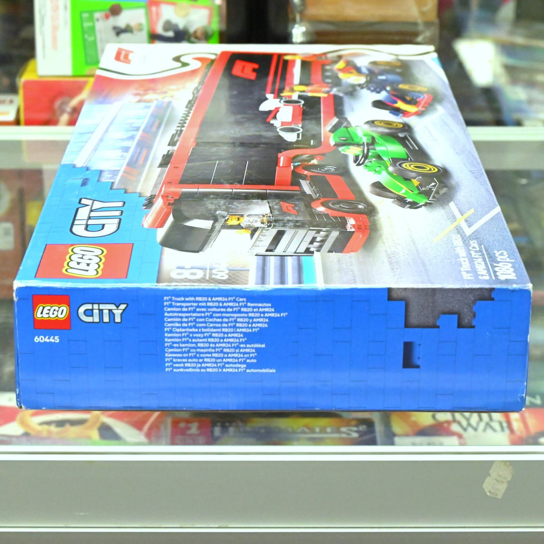 SEALED! LEGO 60445 Lego City - F1 Truck with RB20 & AMR24 F1 Cars - Toy