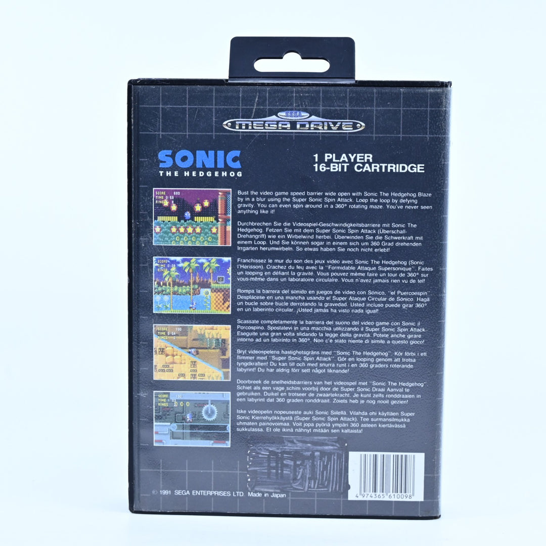 Sonic the Hedgehog - Sega Mega Drive Game + Manual - PAL - FREE POST!