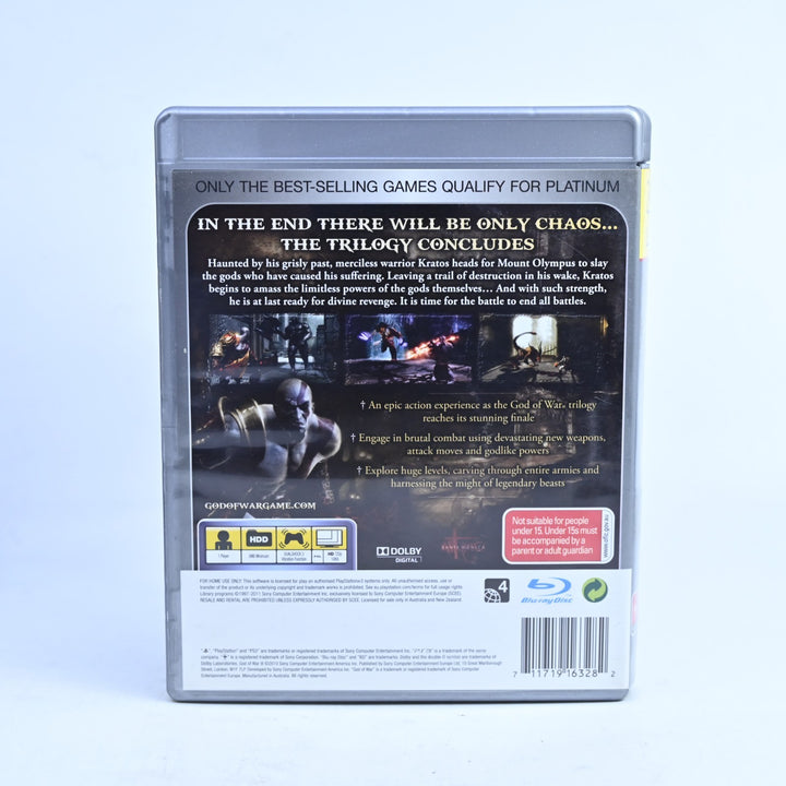 God of War III - Sony Playstation 3 / PS3 Game + Manual - MINT DISC!