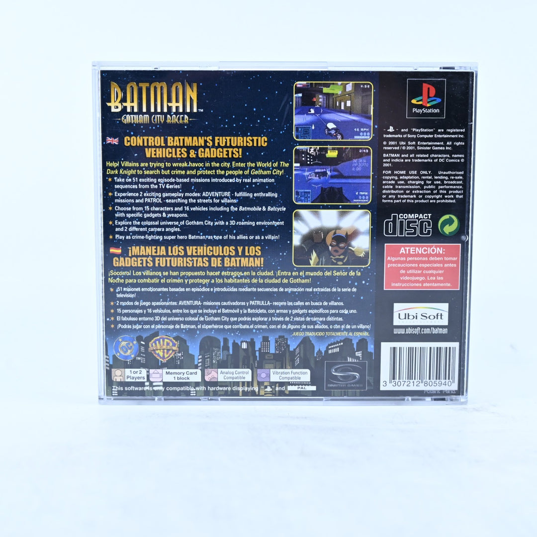 Batman Gotham City Racer - Sony Playstation 1 / PS1 Game + Manual - PAL