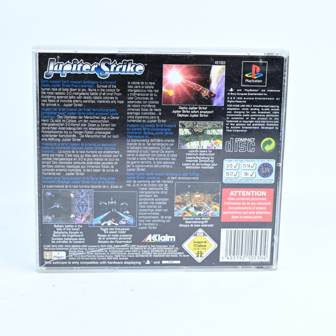 Jupiter Strike - Sony Playstation 1 / PS1 Game - No Manual - PAL - MINT DISC!