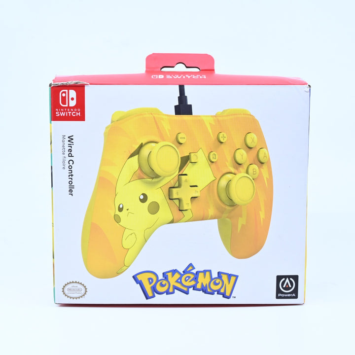 PowerA Pokemon Wired Controller - Pikachu Static - Nintendo Switch Accessory