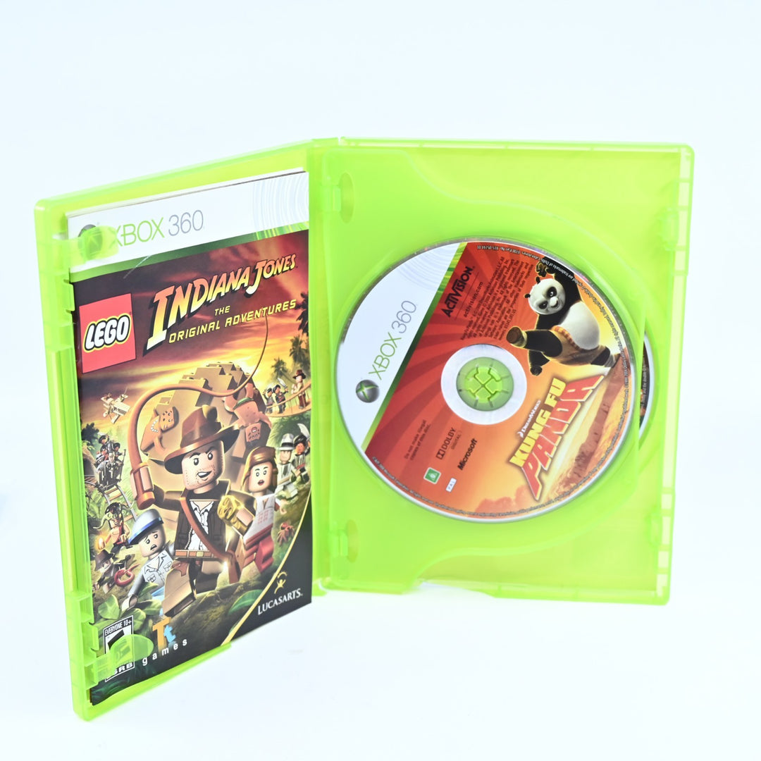LEGO Indiana Jones & Kung Fu Panda Double Pack - Xbox 360 Game + Manual - PAL