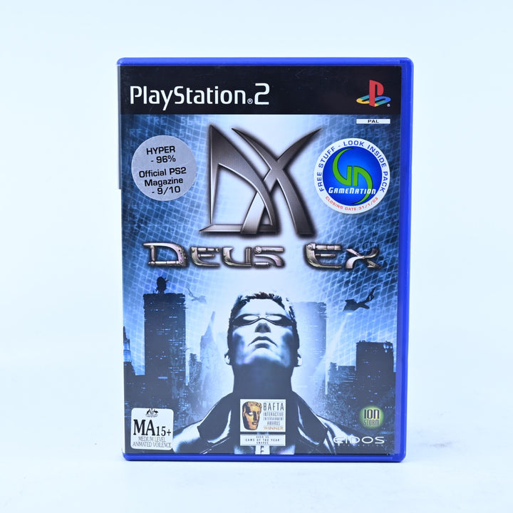 Deus Ex - Sony Playstation 2 / PS2 Game + Manual - PAL