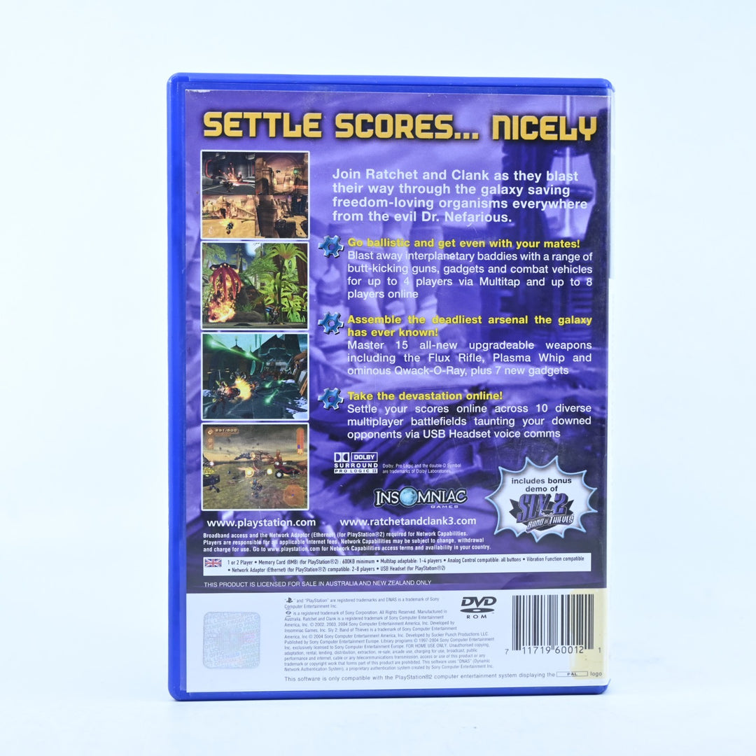 Ratchet & Clank 3: Up Your Arsenal - Sony Playstation 2 / PS2 Game + Manual