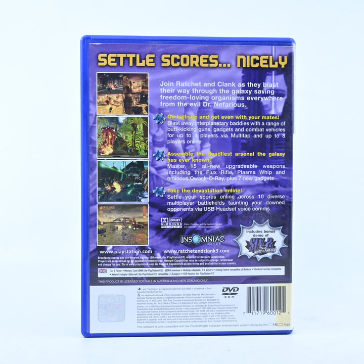 Ratchet & Clank 3: Up Your Arsenal - Sony Playstation 2 / PS2 Game + Manual