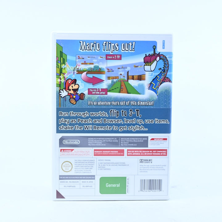 Super Paper Mario - Nintendo Wii Game + Manual - PAL - MINT DISC!