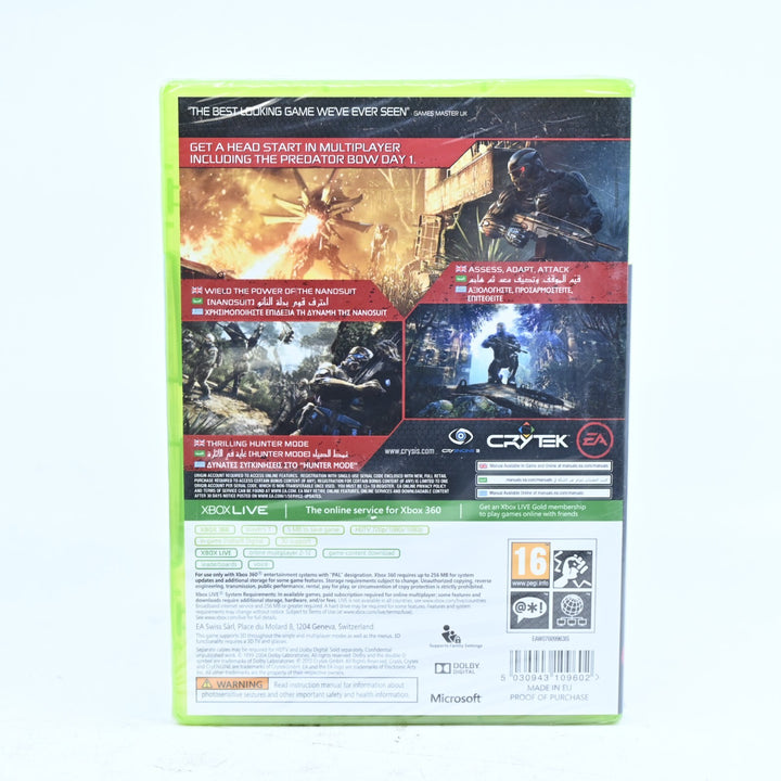 SEALED! Crysis 3: Hunter Edition - Xbox 360 Game + Manual - PAL - MINT DISC!