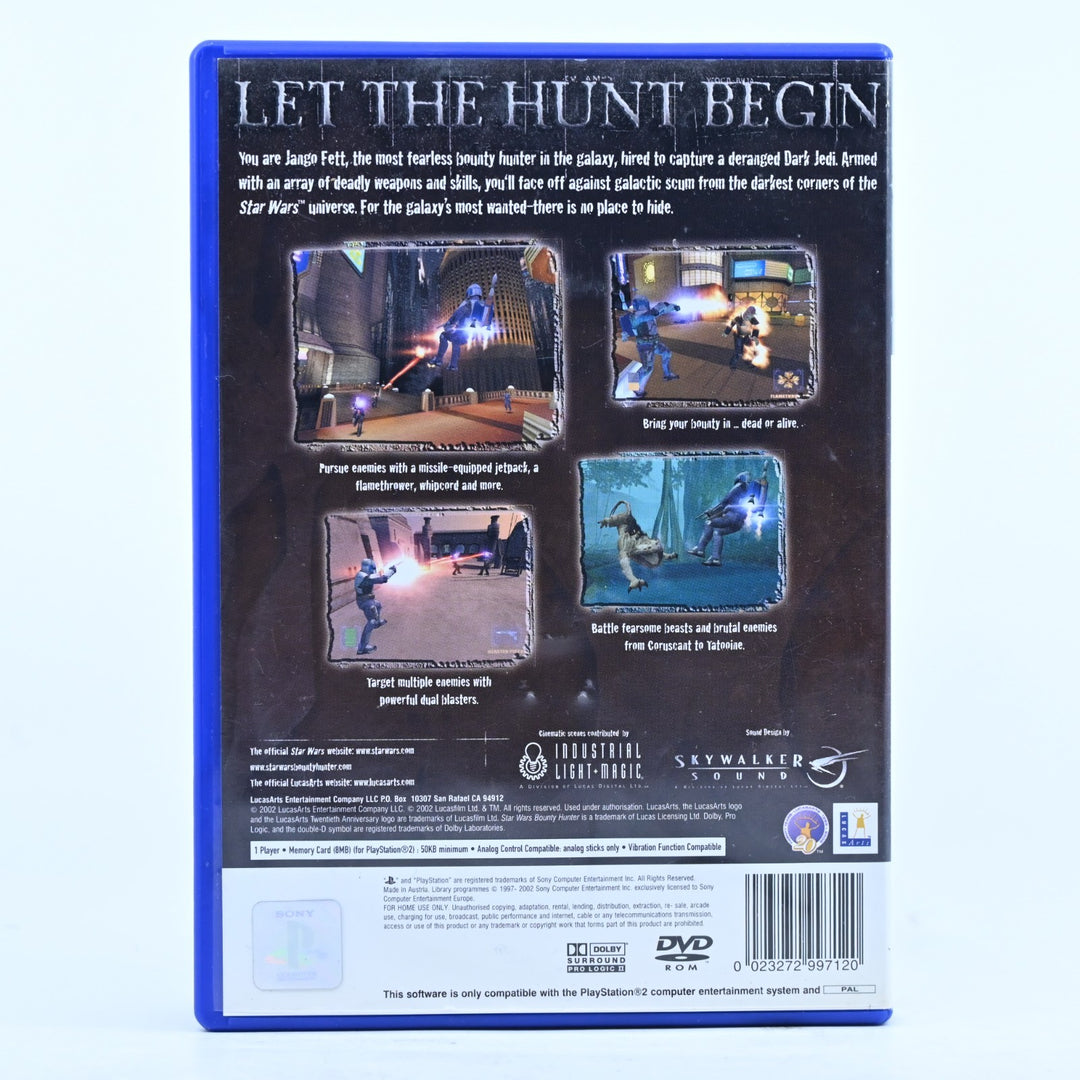 Star Wars Bounty Hunter - Sony Playstation 2 / PS2 Game + Manual - PAL