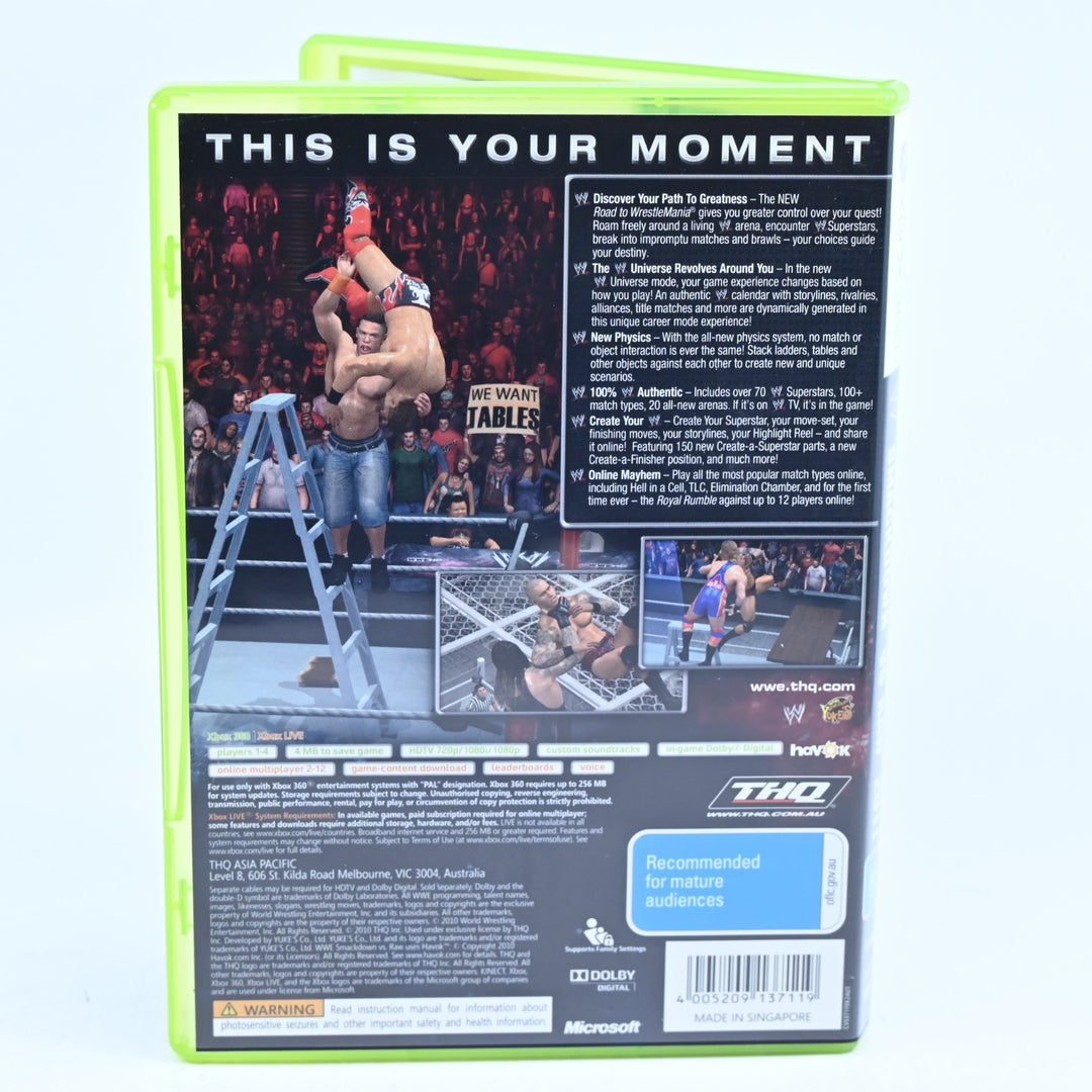WWE SmackDown! vs. Raw 2011 - Xbox 360 Game + Manual - PAL - MINT DISC!