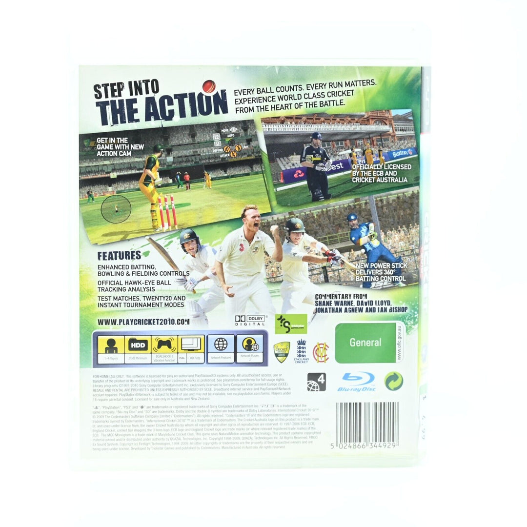 International Cricket 2010 - NO MANUAL - Sony Playstation 3 / PS3 Game