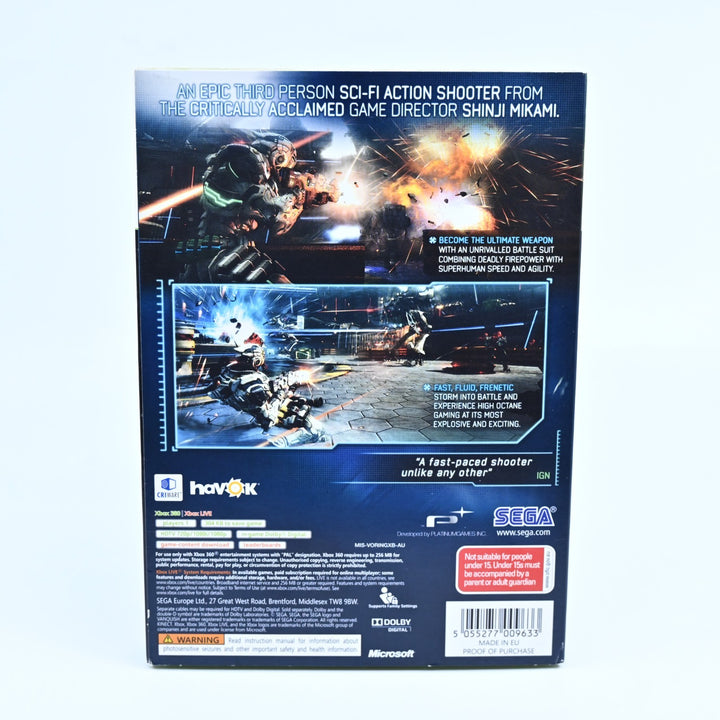 SEALED GAME! - Vanquish - Xbox 360 Game + Manual + Holographic Sleeve - PAL