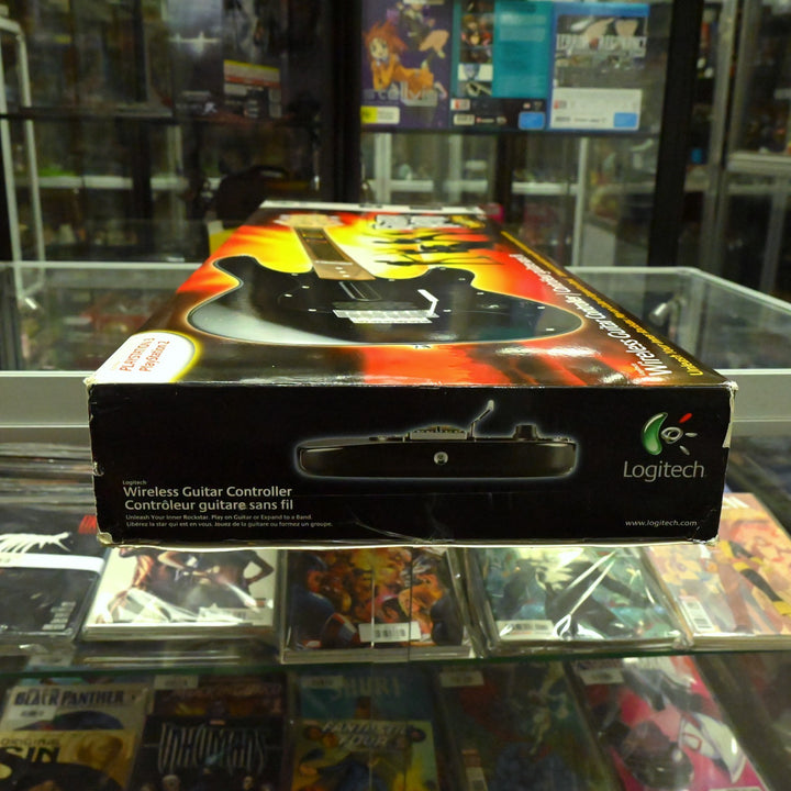 Boxed Wooden Logitech Guitar Hero World Tour Wireless Guitar - PS2/PS3 Accessory