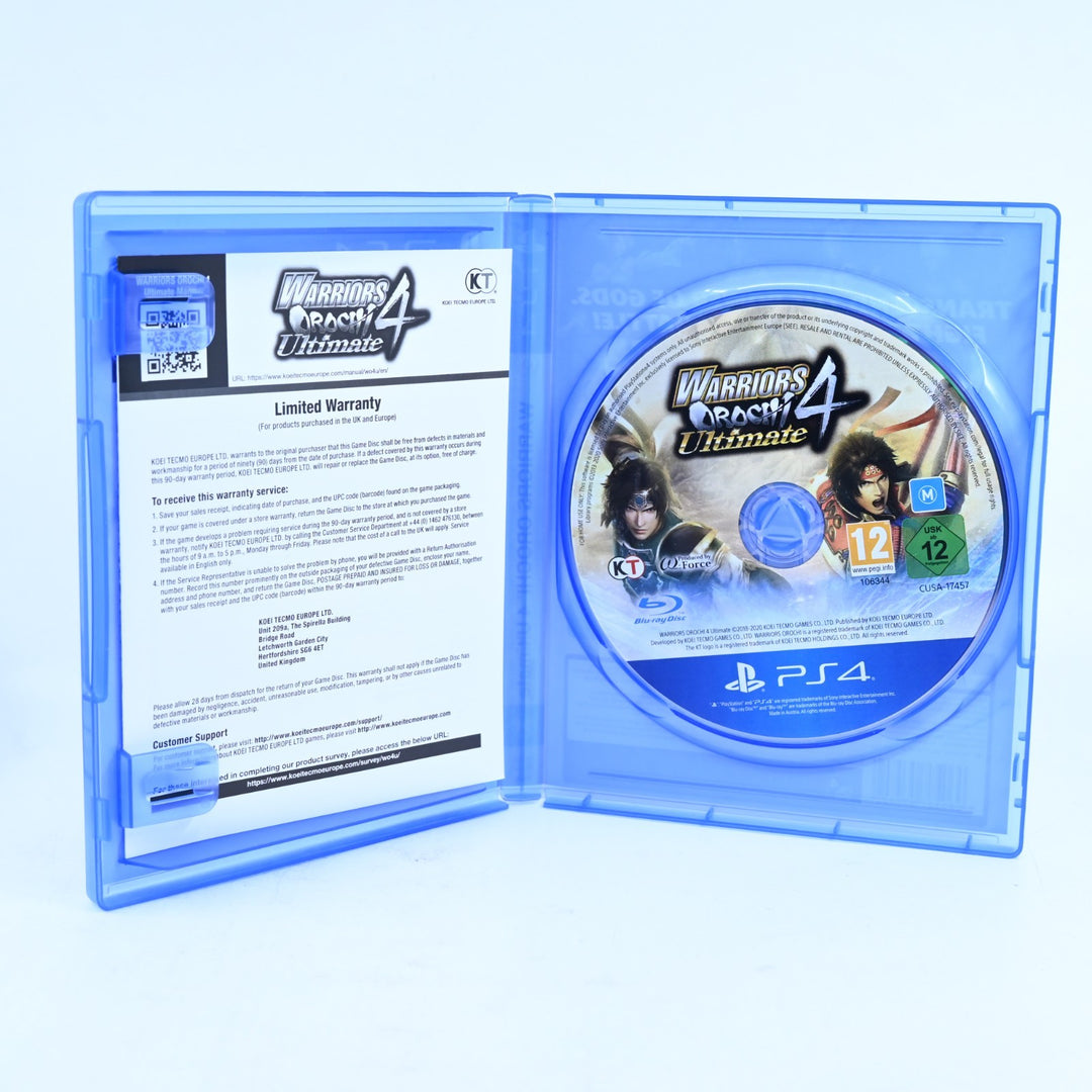 Warriors Orochi 4 Ultimate - Sony Playstation 4 / PS4 Game - MINT DISC!
