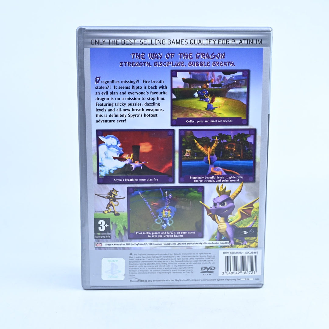 Spyro: Enter the Dragonfly - Sony Playstation 2 / PS2 Game + Manual - PAL