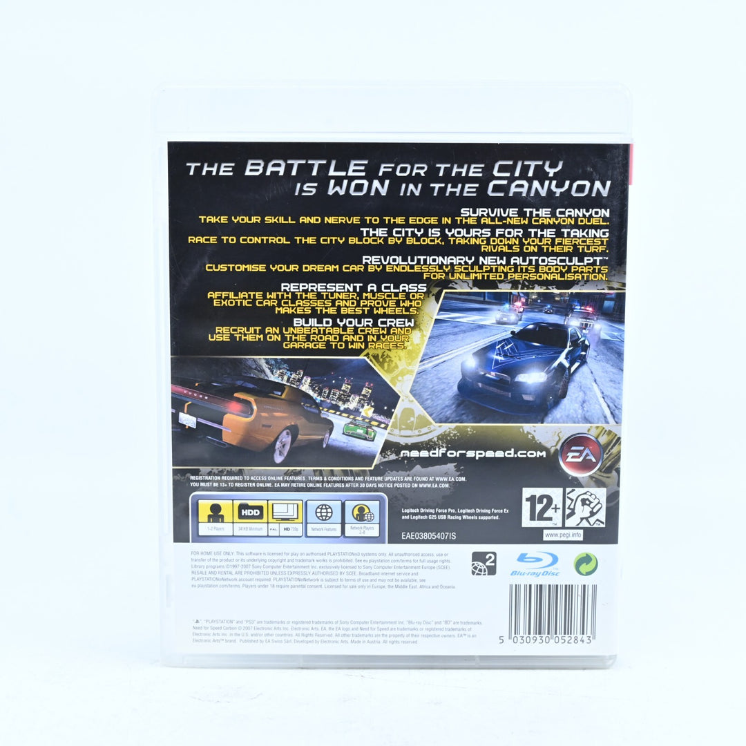 Need for Speed Carbon - Sony Playstation 3 / PS3 Game + Manual - FREE POST!