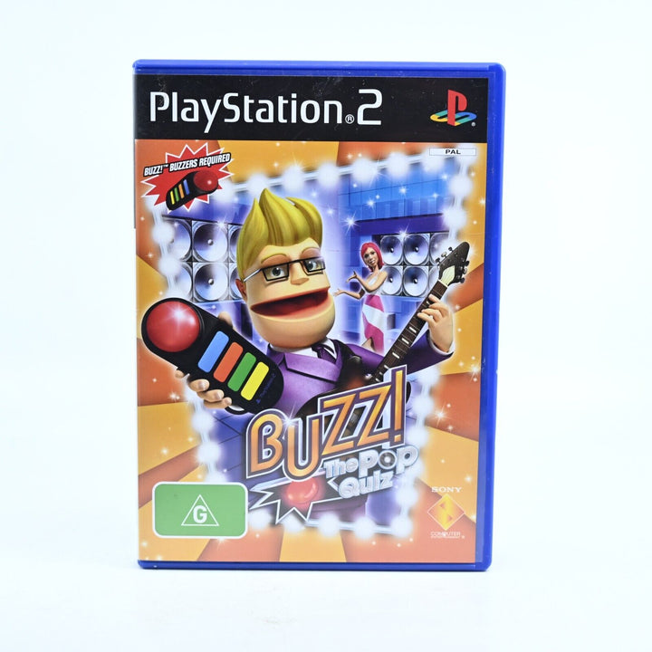 Buzz!: The Pop Quiz - Sony Playstation 2 / PS2 Game - PAL - No Manual