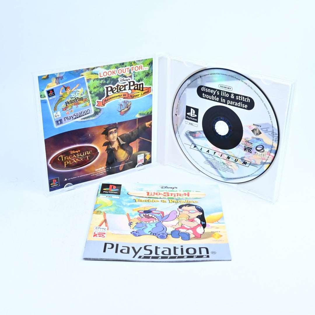 Lilo & Stitch: Trouble in Paradise - Sony Playstation 1 / PS1 Game + Manual PAL