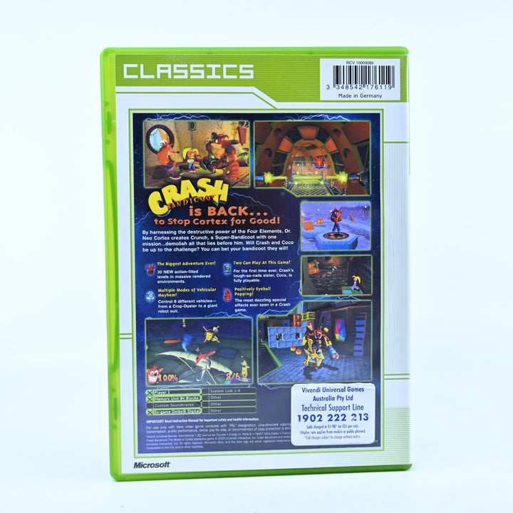 Crash Bandicoot: The Wrath of Cortex - Original Xbox Game + Manual - PAL