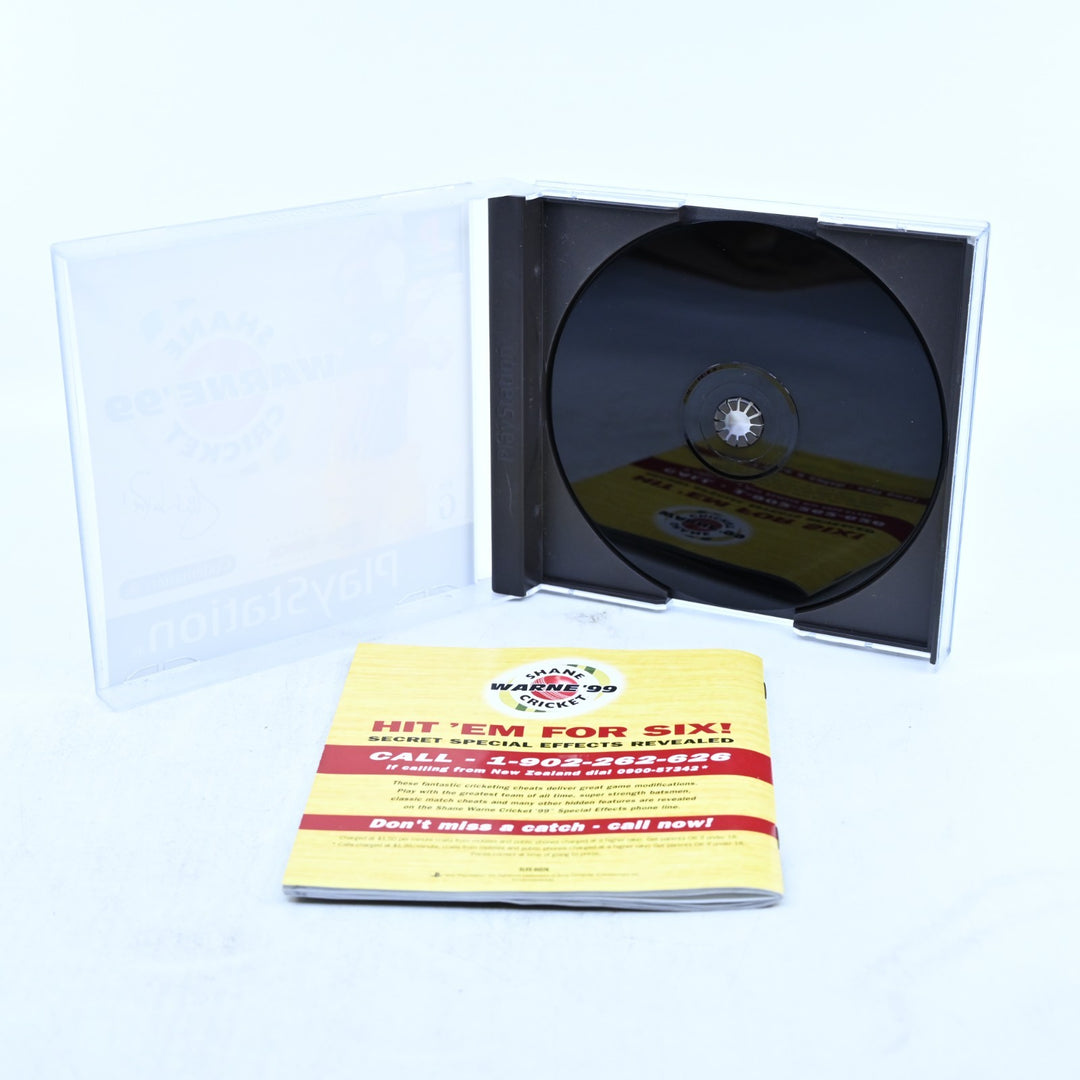 Shane Warne Cricket '99 - Sony Playstation 1 / PS1 Game + Manual - PAL