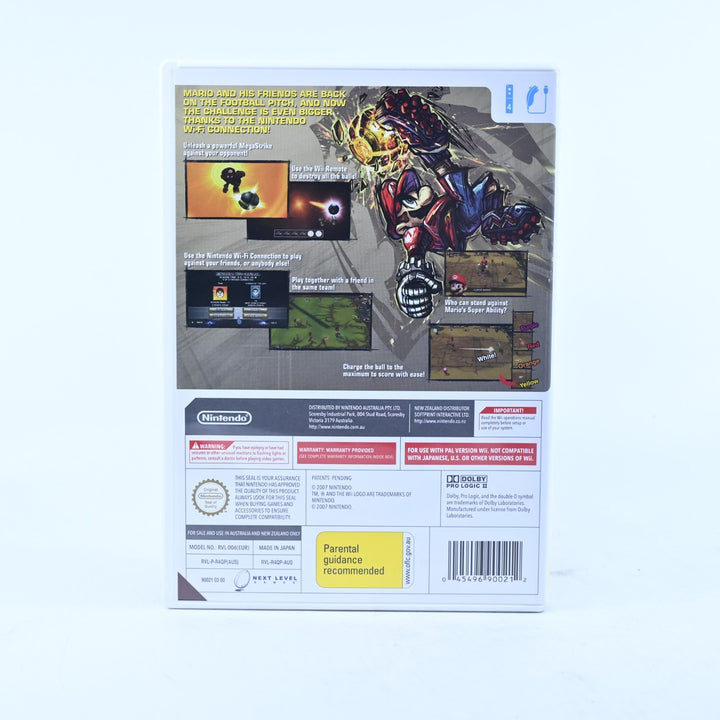 Mario Strikers Charged Football - Nintendo Wii Game + Manual - PAL - MINT DISC!