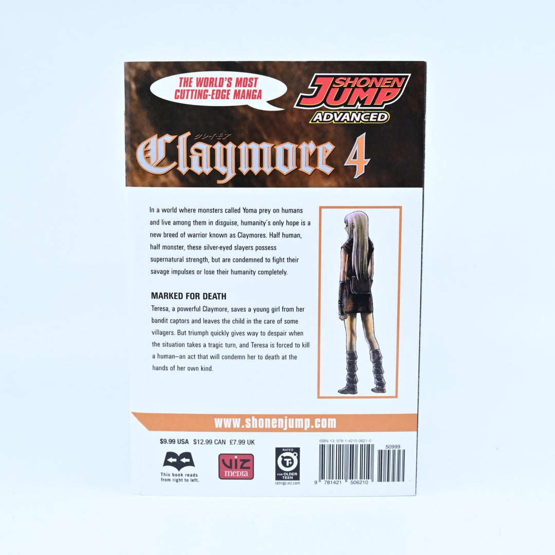 Claymore by Norihiro Yagi - Volumes 1 - 4 - Shonen Jump/Viz Media - Manga