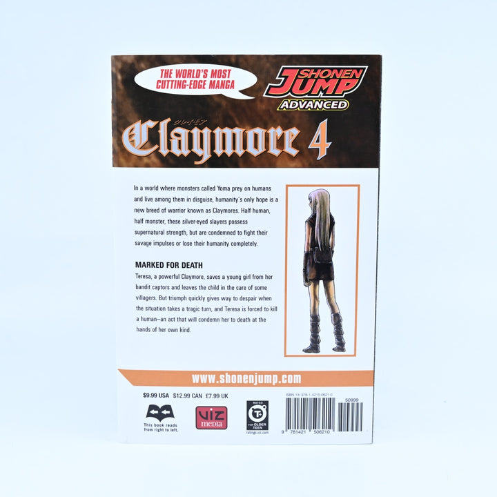 Claymore by Norihiro Yagi - Volumes 1 - 4 - Shonen Jump/Viz Media - Manga