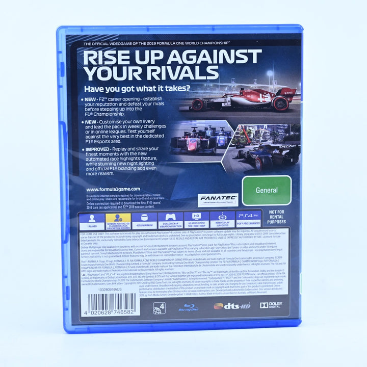 F1 2019 The Official Videogame - Sony Playstation 4 / PS4 Game - FREE POST!